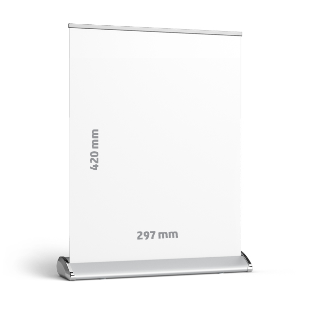 Kvalitný roll-up systém A3 (29,7x42cm) s potlačou